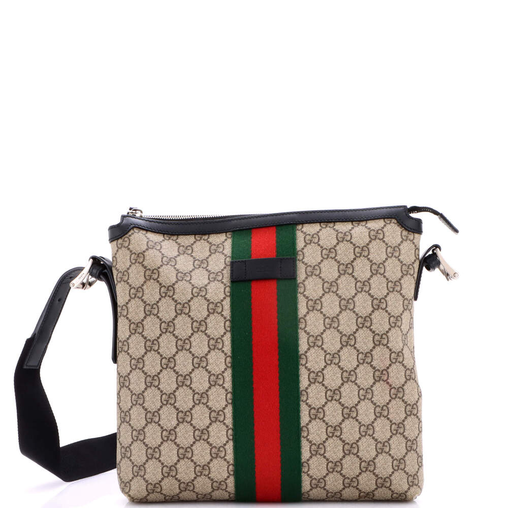 Gucci Web Messenger Bag Gg Coated #263781G67B